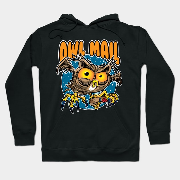 Owl Mail Delivery Hoodie by eShirtLabs